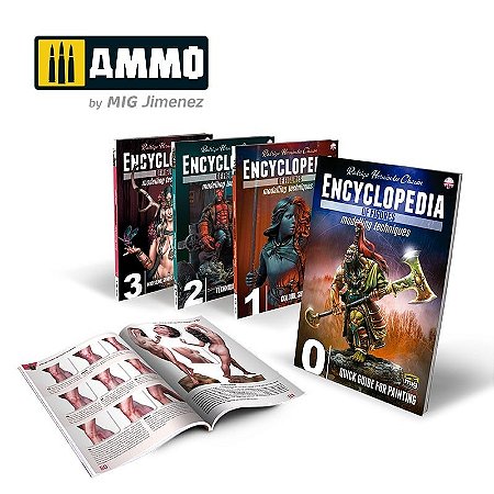 Enciclopédia Completa de Técnicas de Modelagem de Figuras - 4 Livros - AMMO (Inglês)