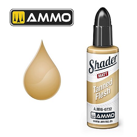 Tinta Acrílica SHADER Fosco - TANNED FLESH - AMMO (10ml)