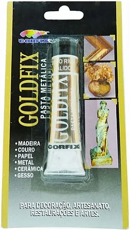 Pasta Metálica Gold Fix - OURO RICO PÁLIDO - Corfix (20ml)