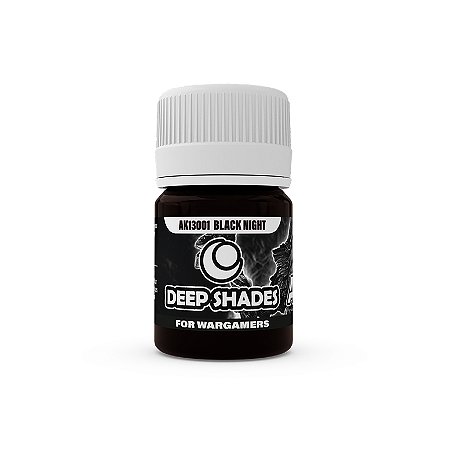 Wash Acrílico Deep Shade - BLACK NIGHT - AK Interactive (30ml)