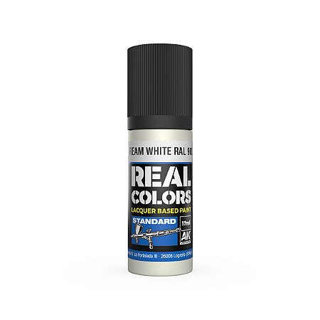 Tinta Laca Real Colors CREAM WHITE RAL 9001 - AK Interactive (17ml)