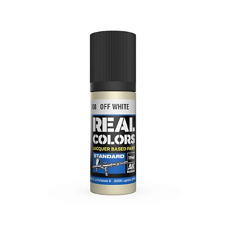 Tinta Laca Real Colors OFF WHITE - AK Interactive (17ml)