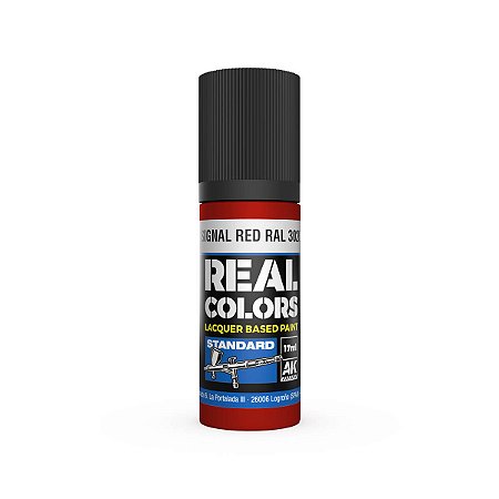 Tinta Laca Real Colors SIGNAL RED RAL 3020 - AK Interactive (17ml)