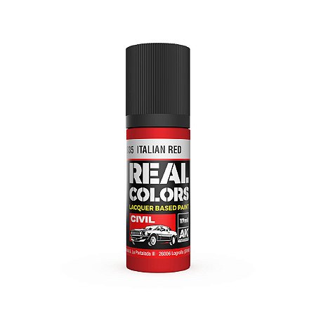 Tinta Laca Real Colors ITALIAN RED - AK Interactive (17ml)