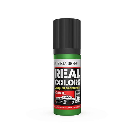 Tinta Laca Real Colors NINJA GREEN - AK Interactive (17ml)