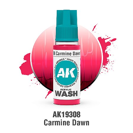 Wash Acrílico CARMINE DAWN - AK Interactive (18ml)
