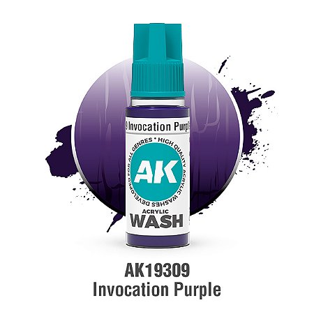 Wash Acrílico INVOCATION PURPLE - AK Interactive (18ml)
