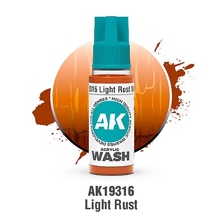 Wash Acrílico LIGHT RUST - AK Interactive (18ml)