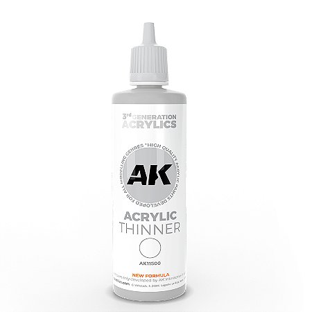 Thinner Acrílico 3GEN - AK Interactive (100 ml)