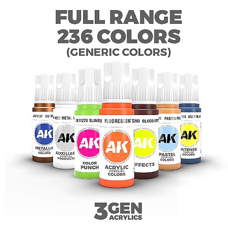 MEGA Conjunto AK Interactive: GENERAL SERIES – Full Range (236 frascos de 17ml)