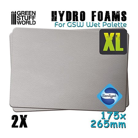Hydro Foam (Esponja 2x) para Wet Palette XL - Green Stuff World (190 x 280 mm)