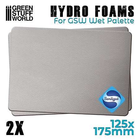 Hydro Foam (Esponja 2x) para Wet Palette - Green Stuff World (130 x 180 mm)