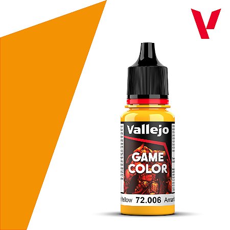Tinta Acrílica Game Color SUN YELLOW - Vallejo (18ml)