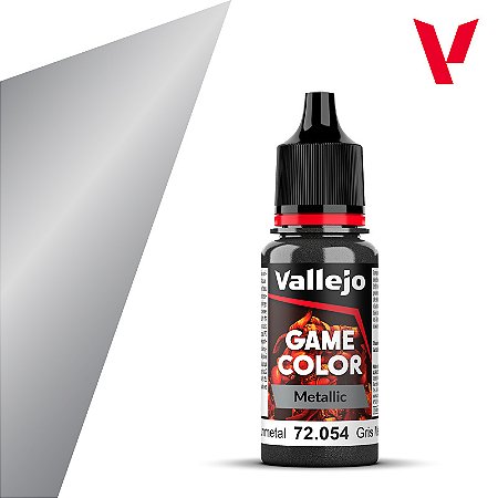 Tinta Metálica Game Color DARK GUNMETAL - Vallejo (18ml)