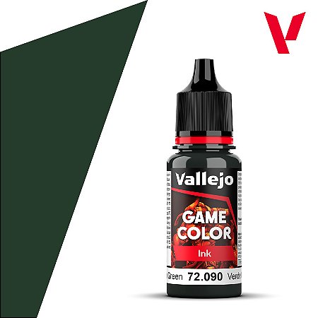 Tinta Acrílica Game Color BLACK GREEN INK - Vallejo (18ml)