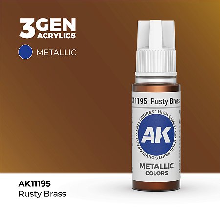Tinta Metálica RUSTY BRASS - AK Interactive (17ml)