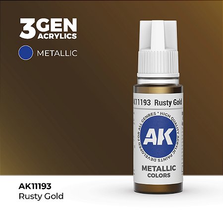 Tinta Metálica RUSTY GOLD - AK Interactive (17ml)