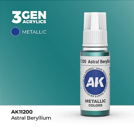 Tinta Metálica ASTRAL BERYLLIUM - AK Interactive (17ml)