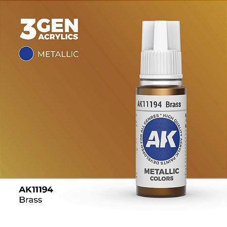 Tinta Metálica BRASS - AK Interactive (17ml)