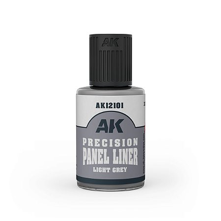 PRECISION Panel Line Wash - LIGHT GREY - Ak Interactive (30ml)