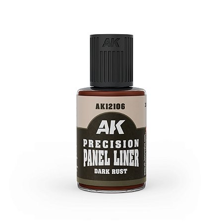 PRECISION Panel Line Wash - DARK RUST - AK Interactive (30ml)
