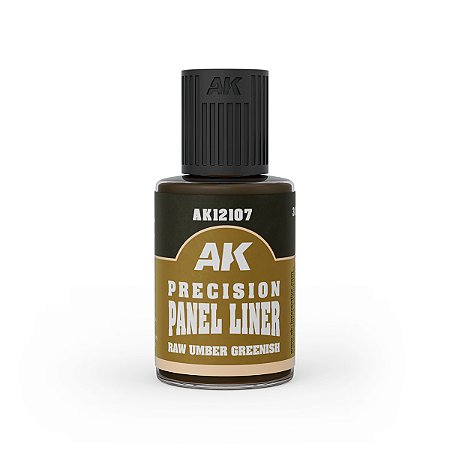 PRECISION Panel Line Wash - RAW UMBER GREENISH - AK Interactive (30ml)
