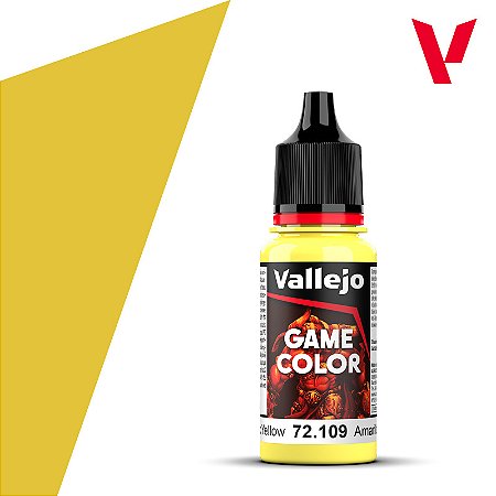Tinta Acrílica Game Color TOXIC YELLOW - Vallejo (18ml)