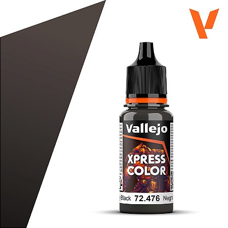 Tinta Acrílica Xpress Color GREASY BLACK - Vallejo (18ml)