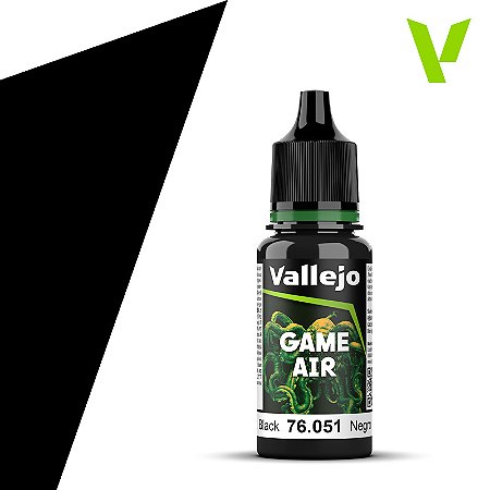 Tinta Acrílica Game Air BLACK - Vallejo (18ml)