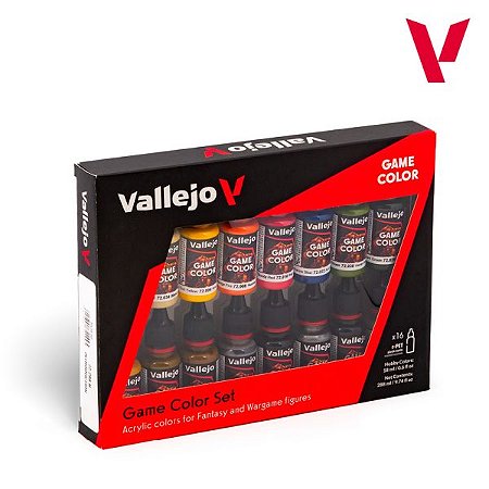 Conjunto Tintas Acrílicas Game Color INTRODUCTION - Vallejo (Box x16 18ml)