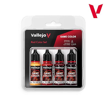 Conjunto Game Color RED - Vallejo (4x 18ml)