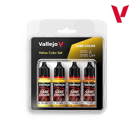 Conjunto Game Color YELLOW - Vallejo (4x 18ml)