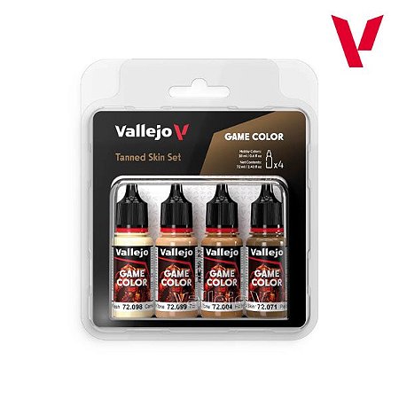 Conjunto Game Color TANNED SKIN - Vallejo (4x 18ml)