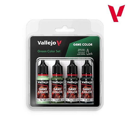 Conjunto Game Color GREEN - Vallejo (4x 18ml)
