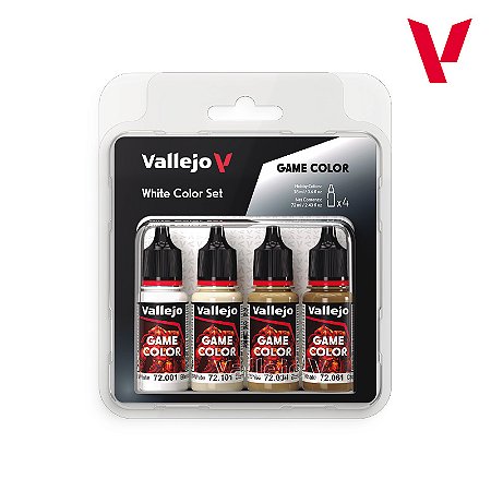 Conjunto Game Color WHITE - Vallejo (4x 18ml)