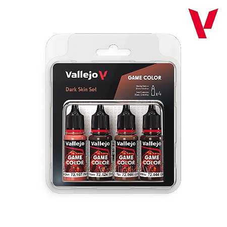 Conjunto Game Color DARK SKIN - Vallejo (4x 18ml)