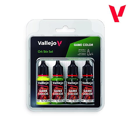 Conjunto Game Color ORK SKIN SET - Vallejo (4x 18ml)