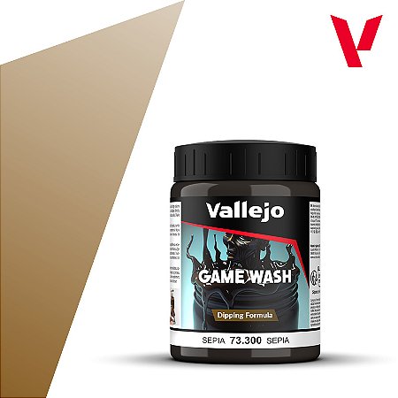 Wash Acrílico Game Color Dipping - SÉPIA - Vallejo (200ml)