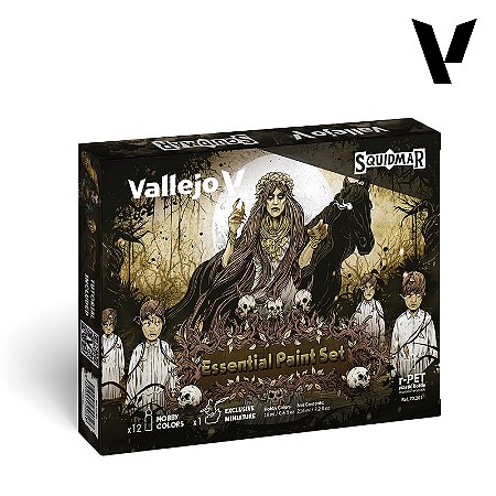 Conjunto Tintas Acrílicas Game Color ESSENTIAL BY SQUIDMAR MINIATURES - Vallejo (x12 18ml)