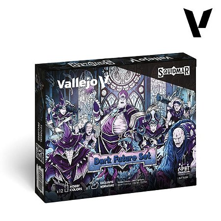 Conjunto Tintas Acrílicas Game Color DARK FUTURE BY SQUIDMAR MINIATURES - Vallejo (x12 18ml)