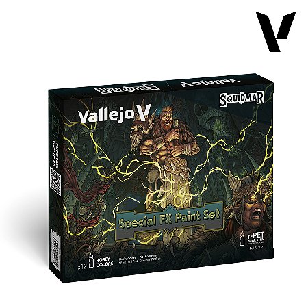 Conjunto Tintas Acrílicas SPECIAL FX BY SQUIDMAR MINIATURES - Vallejo (12x 18ml)