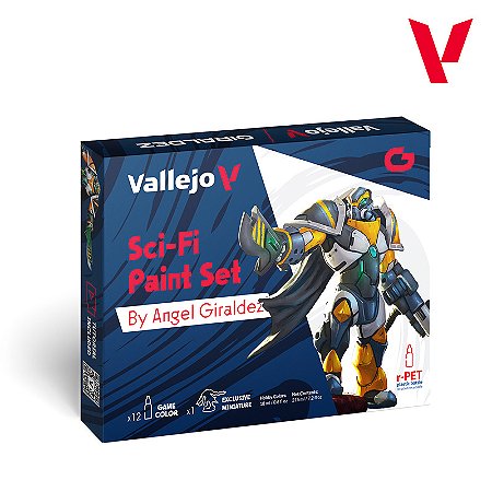 Conjunto Tintas Acrílicas Game Color SCI-FI By Giraldez - Vallejo (12x 18ml)