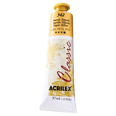 Tinta Óleo Oil Colors Classic AMARELO NÁPOLES - Acrilex (37ml)