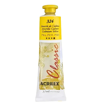 Tinta Óleo Oil Colors Classic AMARELO DE CÁDMIO - Acrilex (37ml)