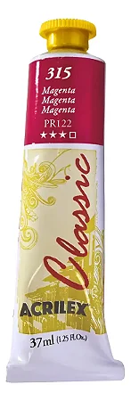 Tinta Óleo Oil Colors Classic MAGENTA - Acrilex (37ml)