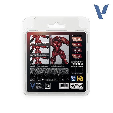 Conjunto TMM RUBY RED - Vallejo (4x 18ml)