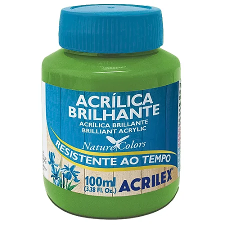 Tinta Acrílica Brilhante VERDE FOLHA - Acrilex (100ml)