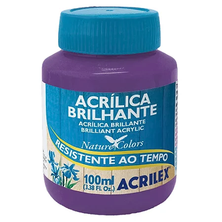 Tinta Acrílica Brilhante VIOLETA - Acrilex (100ml)