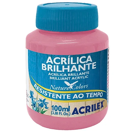 Tinta Acrílica Brilhante ROSA - Acrilex (100ml)
