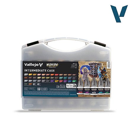 Maleta Tintas Acrílicas Wizkids INTERMEDIATE - Vallejo (40x 8ml)